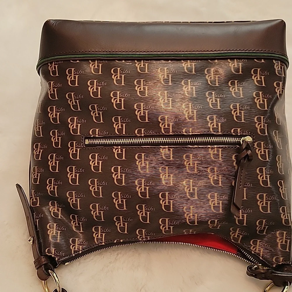 Dooney & Bourke Brown Leather Bag - Picture 4 of 7